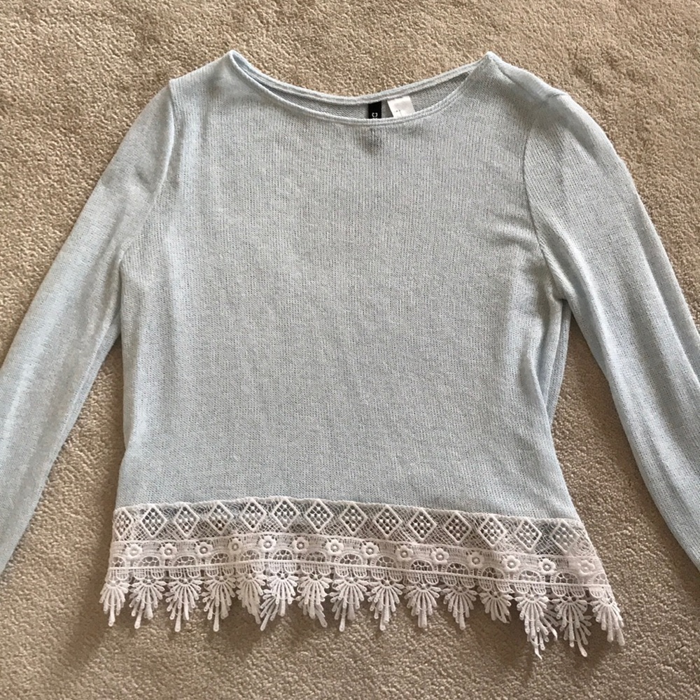 Light blue long sleeve shirt